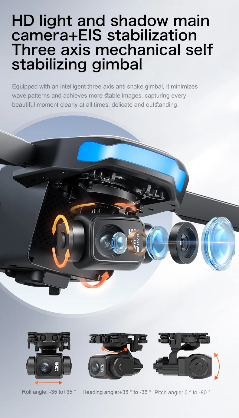 Original S-X1 Drone 4K Aerial Photography Wide Angle Dual Camera WIFI FPV Professional With Brushless RC Foldable Quadcopter Toy