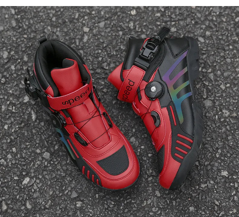 Motorcycle Boots Men Motocross Safety Protection Shoes Accessories Off-Road Racing Waterproof Anti Slip Short Boot motorcycles