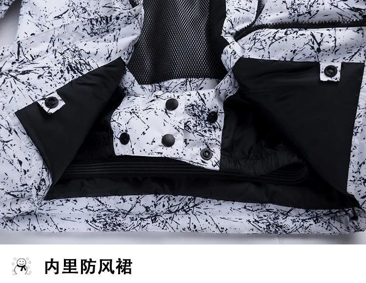 -30 Degrees Winter Thermal Warm Ski Jacket Women Waterproof Windproof Snowboard Coat Snow Costumes Female Skiing Suit 10 Colors