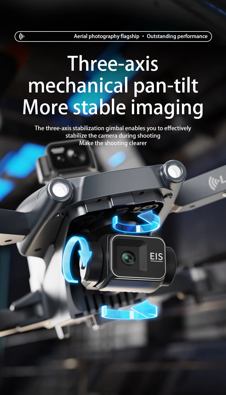 New L600 Pro Max Professional Drone With 8K Camera 3-Axis Gimbal WIFI 360° Obstacle Avoidance Large Screen FPV Brushless RC Dron