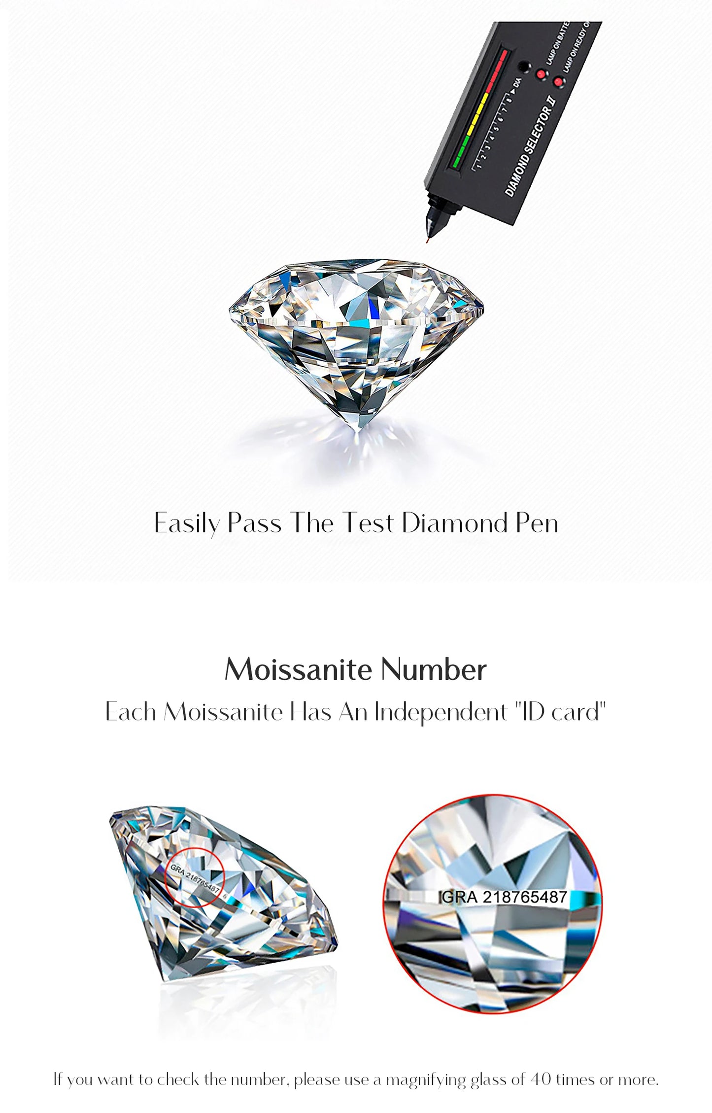 MODIAN 1CT Multicolor Round Moissanite Necklaces 925 Sterling Silver Luxury Classic Pendant Necklace For Women Fine Jewelry