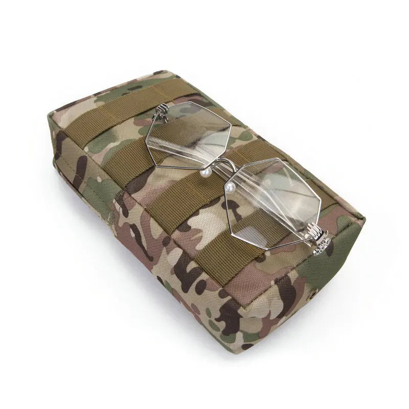 Outdoor Tactical Pouch Oxford EDC Molle Tool Pack Zipper Waist Accessories Durable Belt Camo Bag For Hunting Hiking Sports