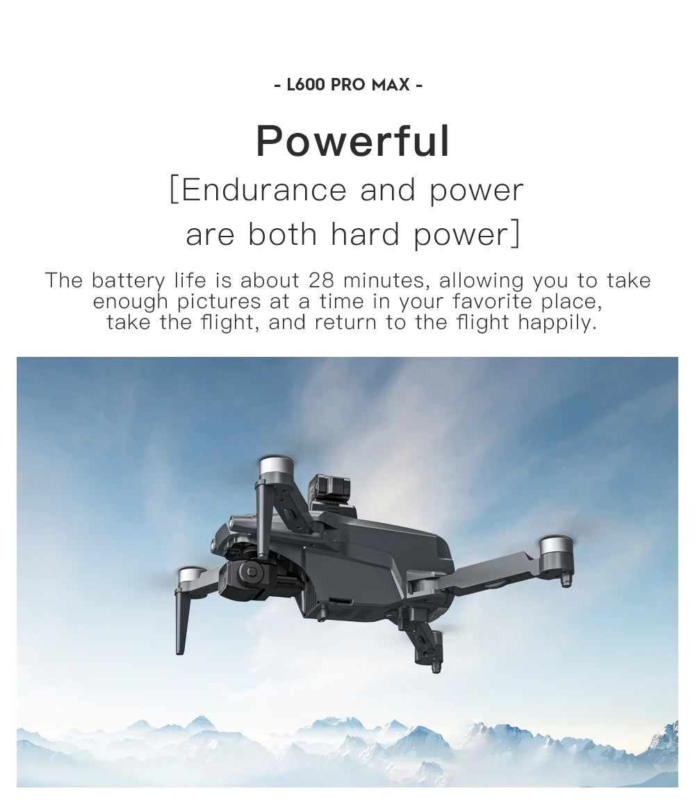 L600-1/L600 PRO MAX Remote control drone with screen Dual camera 4K Professional dron with camera GPS FPV quadcopter 3KM flight