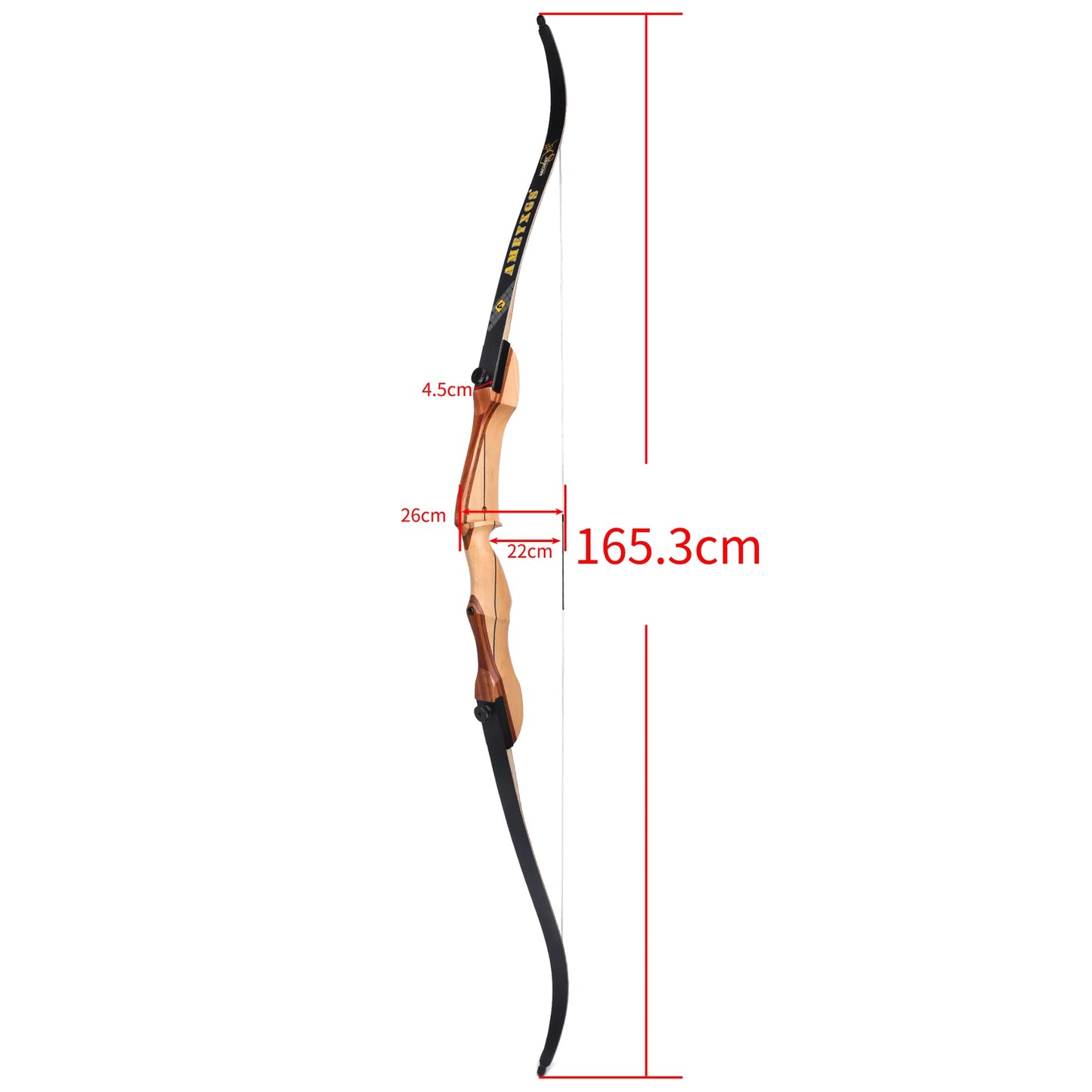 68" 20-40lbs Recurve Bow Archery Take Down Bow Carbon Arrow Shooting Split Wooden Bow Right Hand Hunting Target Practice Set