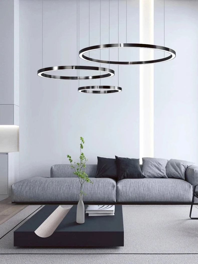 Modern home decor ring led lights pendant light lamps for living room Chandeliers for dining room hanging light indoor lighting