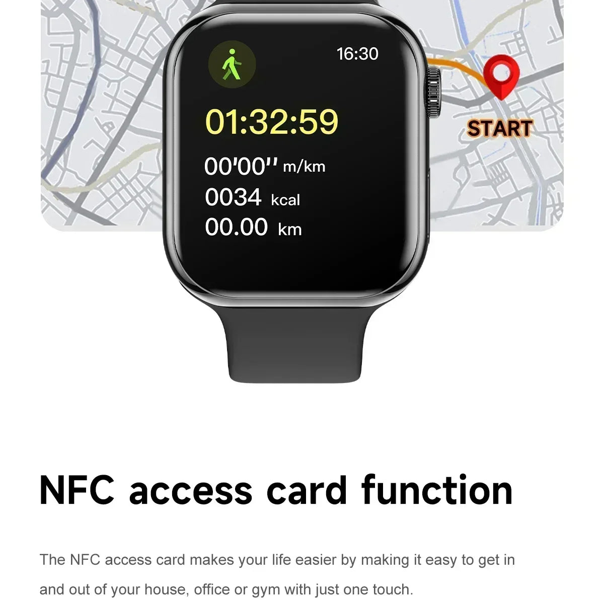 New Watch 10 Smart Watch Men Body Temperature BT Call NFC Always on Display GPS Sport Watches Women Smartwatch For Apple Android