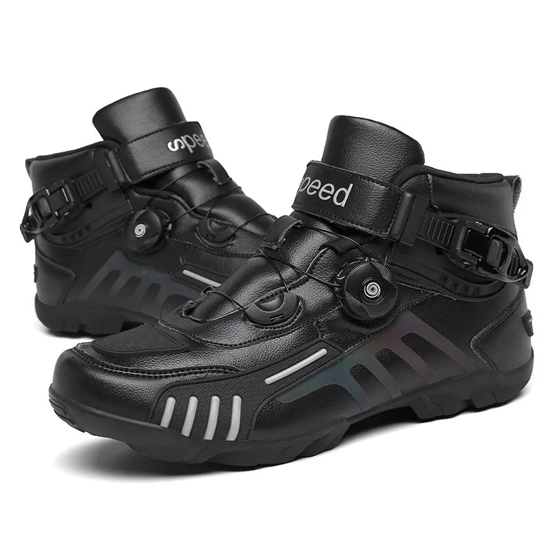 Motorcycle Boots Men Motocross Safety Protection Shoes Accessories Off-Road Racing Waterproof Anti Slip Short Boot motorcycles