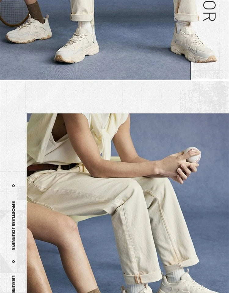 Xtep Youmu Women's Casual Shoes 2025 Summer Lightweight Breathable Thick-soled All-matched Retro Leisure Shoes 875218320009