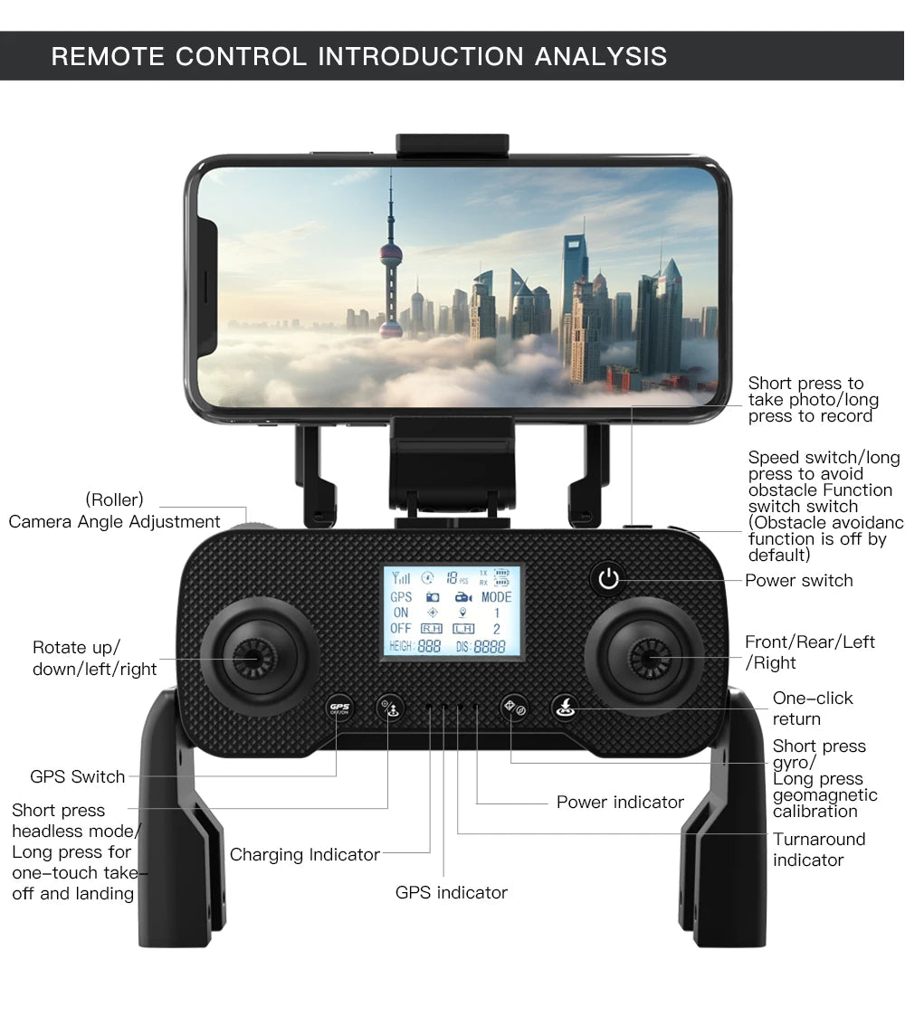 LYZRC L200 Pro MAX Drone Professional 4K HD Camera With Obstacle Avoidance 2-Axis Gimbal GPS 5G WIFI FPV RC Dron Quadcopter 216g