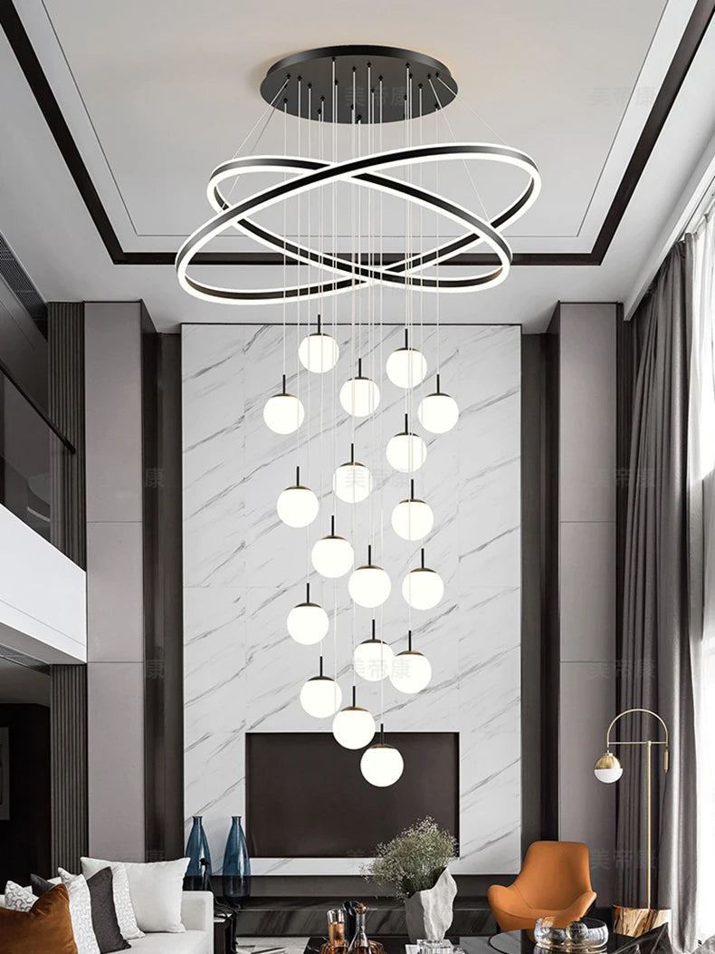 Home decoration - Hall chandelier, Dining room chandelier - Staircase chandelier, Indoor lighting equipment, Ceiling lights, Ele
