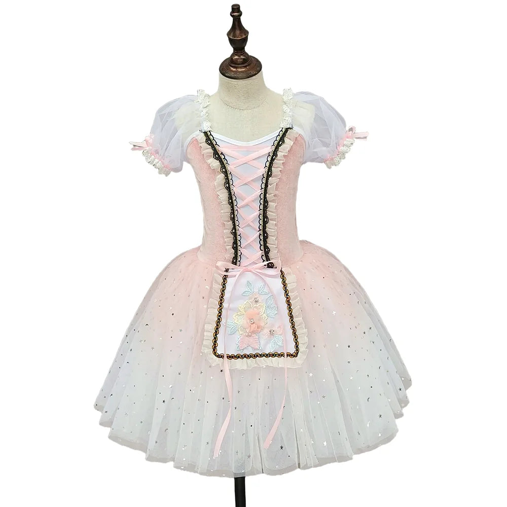 Children's ballet skirt, girls' dance skirt, campus dance program, ballet dancer costume, stage collective performance costume