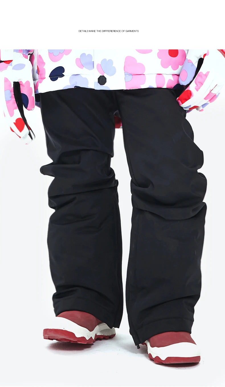 VECTOR Ski Pants Boys Girls Children Outdoor High-quality Windproof, Waterproof and Warm Snow Winter Ski Snowboard Pants Brand