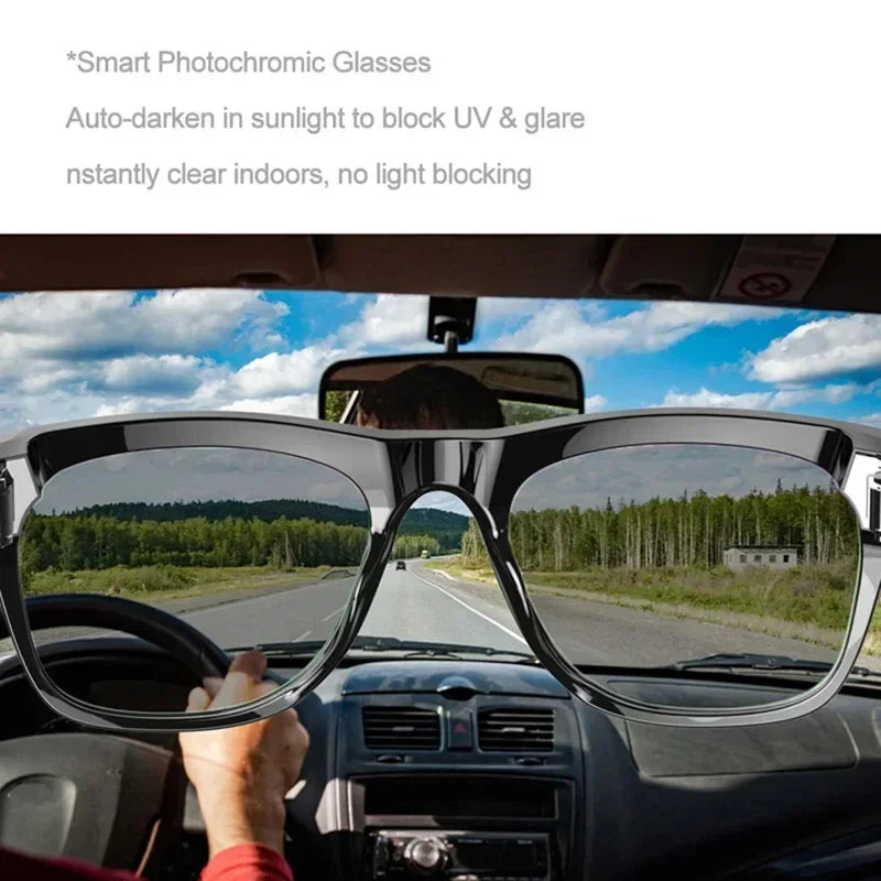 Lenovo 8K HD AI Smart Photochromic Glasses 4K Multifunctional Camera Bluetooth Call Voice Assistant Music Player Translate