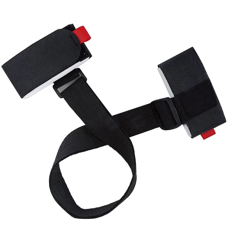 Nylon Skiing Bags Adjustable Skiing Pole Shoulder Hand Carrier Lash Handle Straps Porter Hook Loop Protecting For Ski Snowboard
