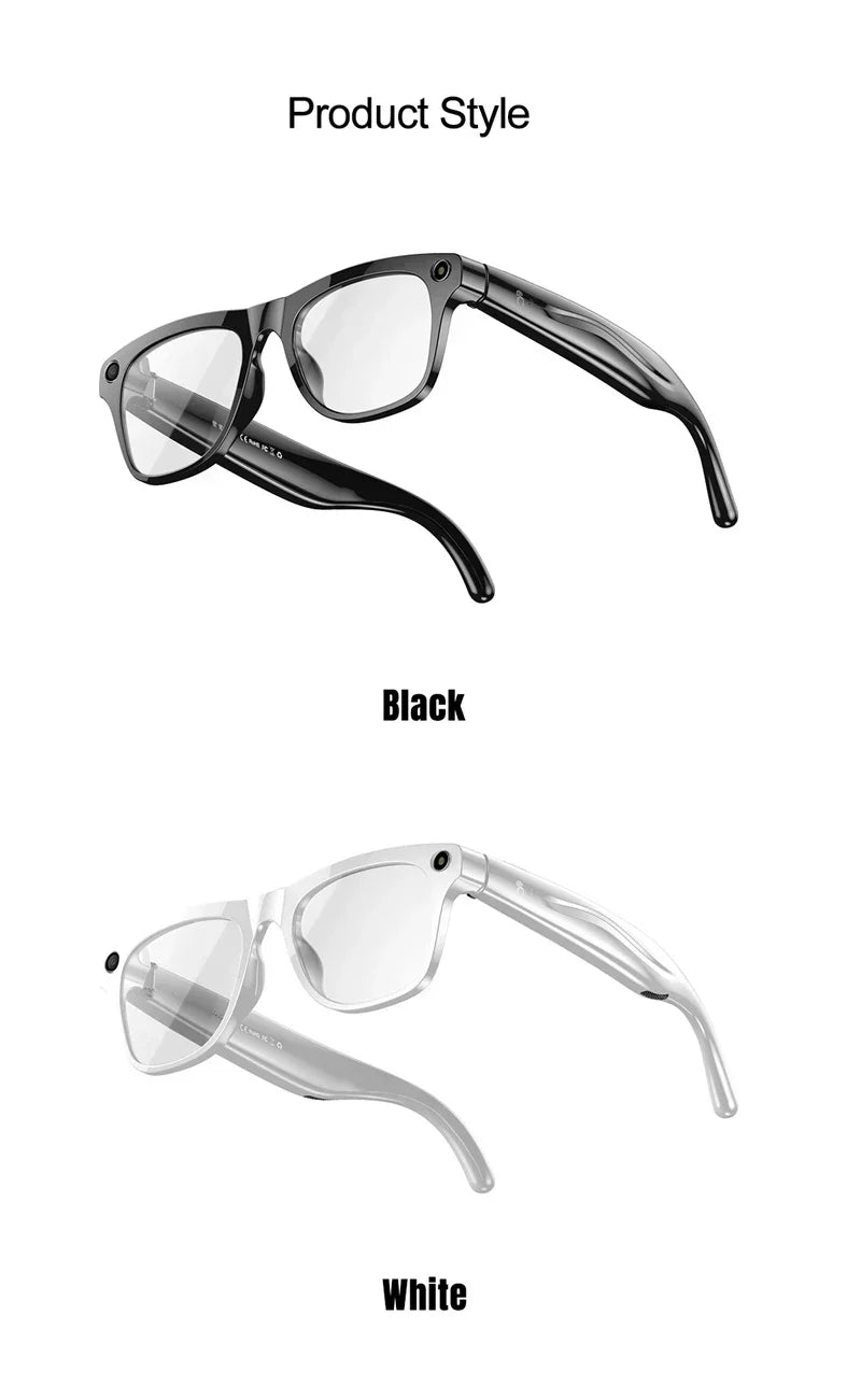 Lenovo 8K HD AI Smart Photochromic Glasses 4K Multifunctional Camera Bluetooth Call Voice Assistant Music Player Translate