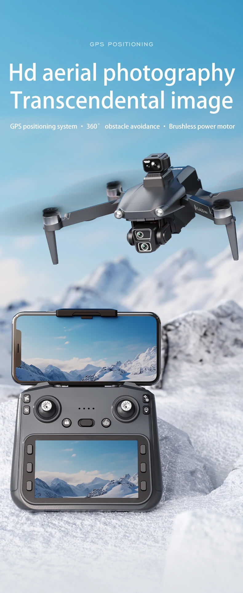 L600-1/L600 PRO MAX Remote control drone with screen Dual camera 4K Professional dron with camera GPS FPV quadcopter 3KM flight