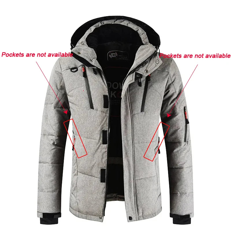 Winter Ski Suit Men Camping Mountain Ski Jacket Ski Pants Warm Windproof Down Jacket Overalls Outdoor Sports Snowboard Clothing