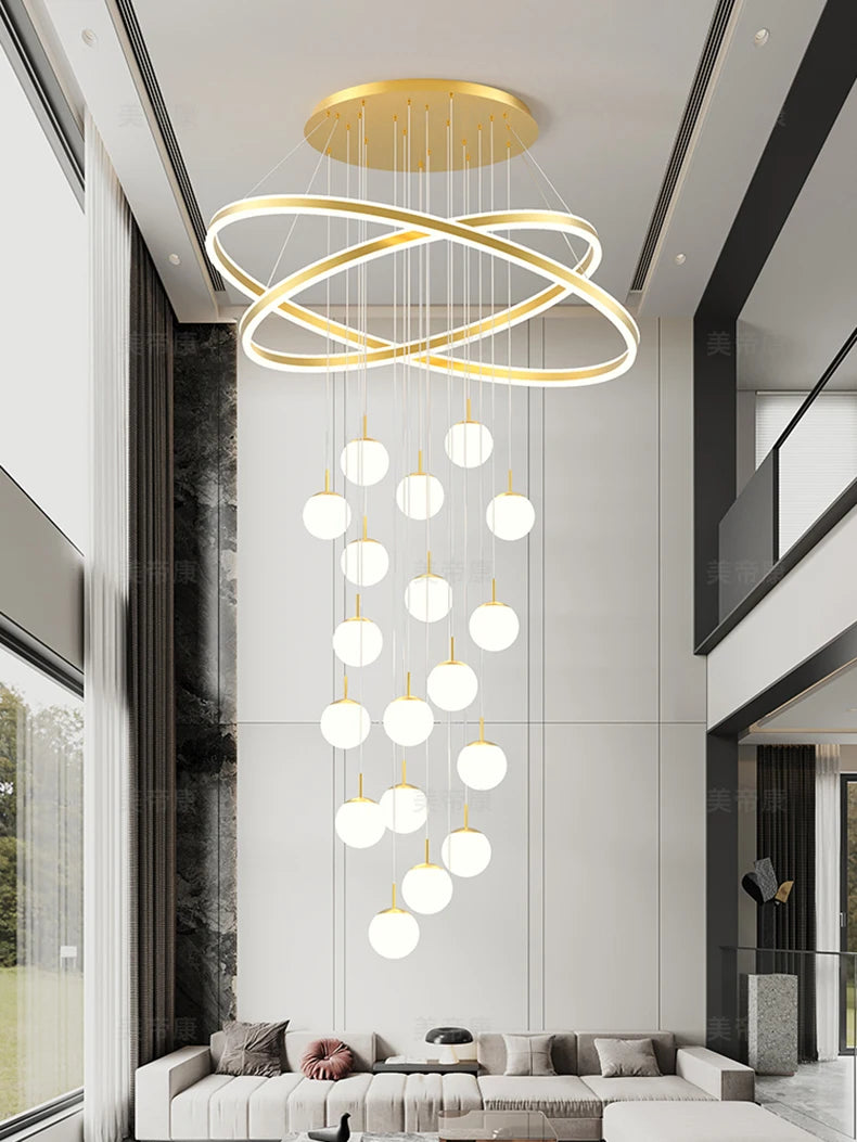 Home decoration - Hall chandelier, Dining room chandelier - Staircase chandelier, Indoor lighting equipment, Ceiling lights, Ele
