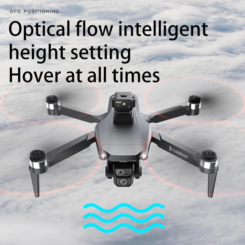 L600-1/L600 PRO MAX Remote control drone with screen Dual camera 4K Professional dron with camera GPS FPV quadcopter 3KM flight
