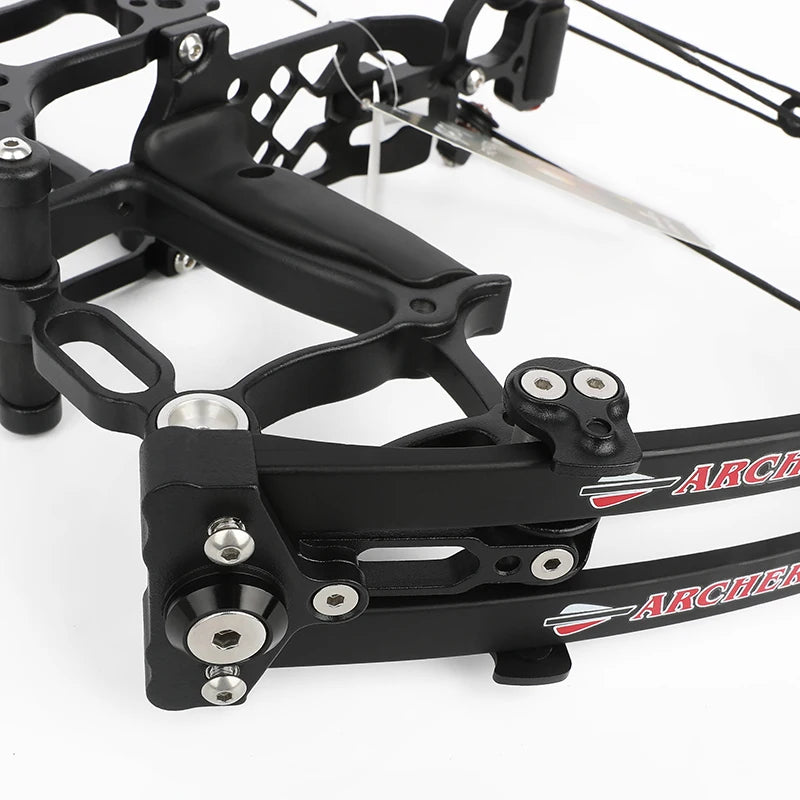 30-60lbs Compound Bow Shooting Steel Ball 420fps Dual Purpose Bow Archery Arrow 80% Let off for Right Hand Car Hunting Bow