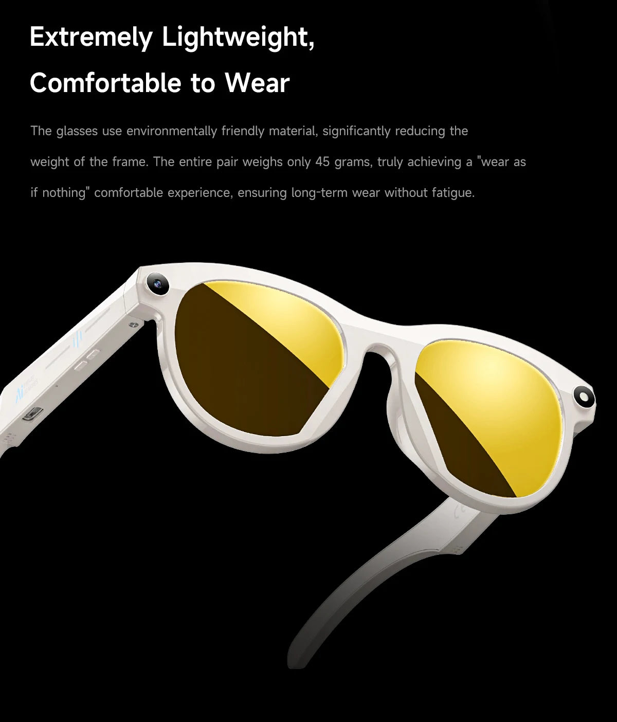 2025 AI Smart Glasses New Interaction With Camera Photo Video Record Translation Music Smart Sunglasses Bluetooth Call Headphone