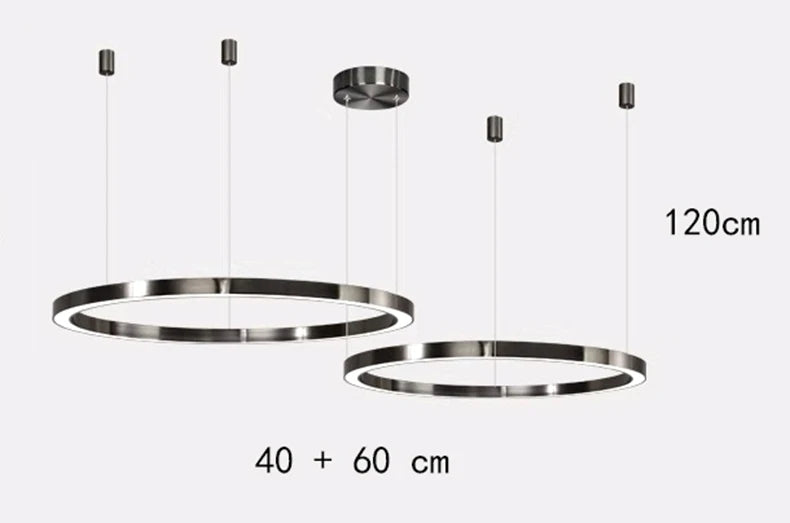 Modern home decor ring led lights pendant light lamps for living room Chandeliers for dining room hanging light indoor lighting