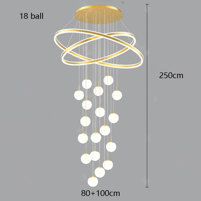 Home decoration - Hall chandelier, Dining room chandelier - Staircase chandelier, Indoor lighting equipment, Ceiling lights, Ele