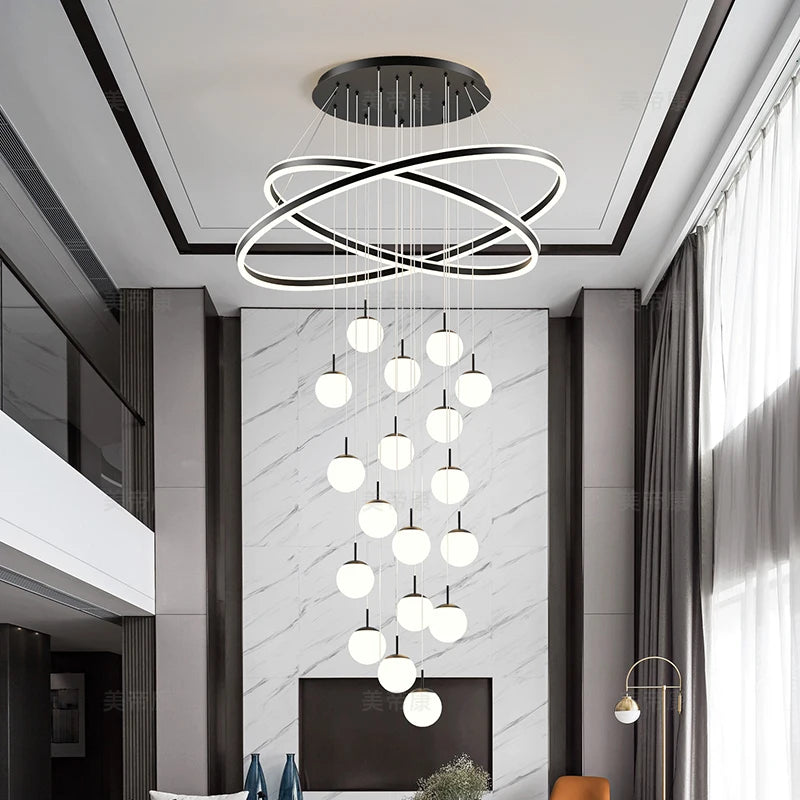Home decoration - Hall chandelier, Dining room chandelier - Staircase chandelier, Indoor lighting equipment, Ceiling lights, Ele