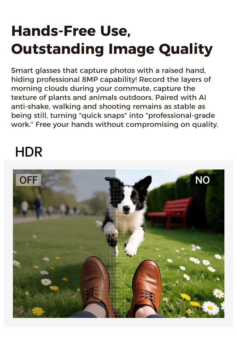 New 800W Camera 3600mAh Power Bank Smart Glasses Men Translator Take Photo WIFI Transmission Music Player AI Chat Glasses Women