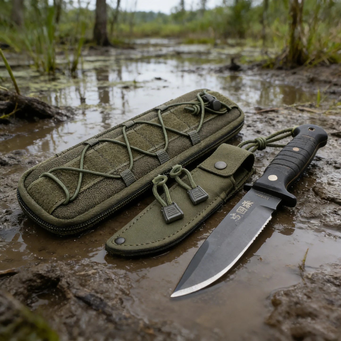 Tactical Molle Knife Pouch EDC Tool Knives Holder Hunting Accessories Outdoor Sports Hiking Camping Hunting Flashlight Holster