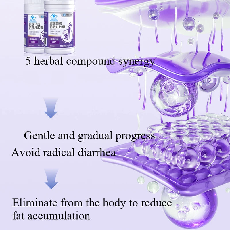 100% Herbal Natural Cassia Seed & Alisma Pills, Detox Slim, Metabolism Booster, Burn Fat,  Vegan & NO SIDE EFFECT