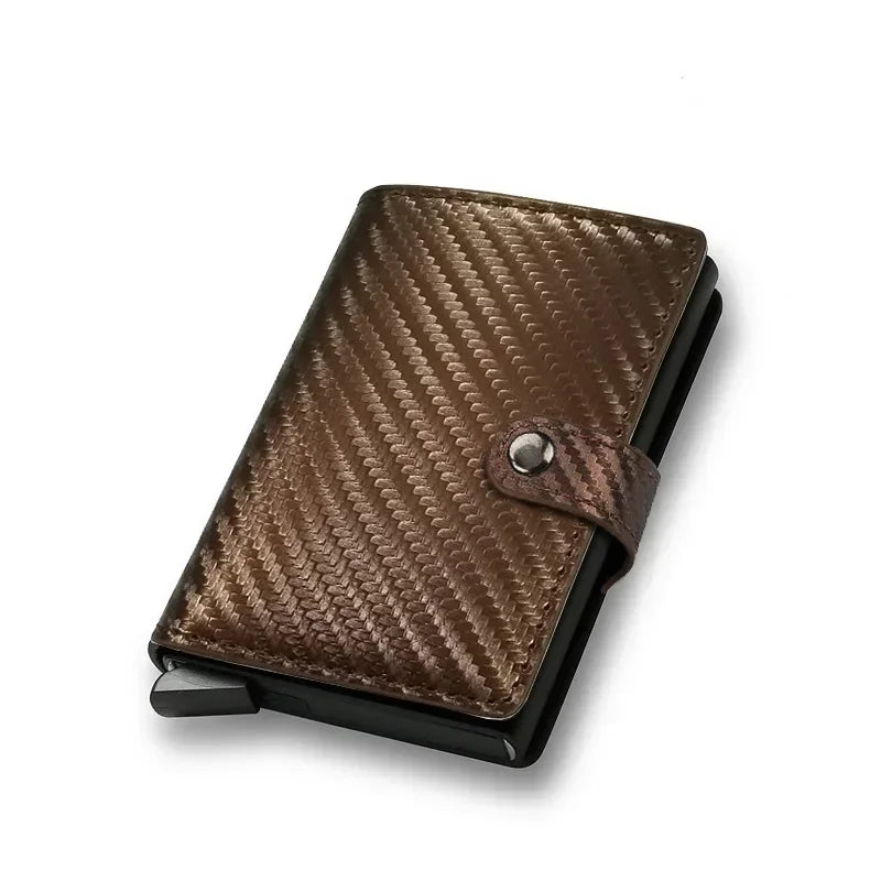 Rfid Visit Credit Card Holder Storage Luxury Small Smart Wallet Metal Business Cardholder Case Women Minimalist Walet for Men