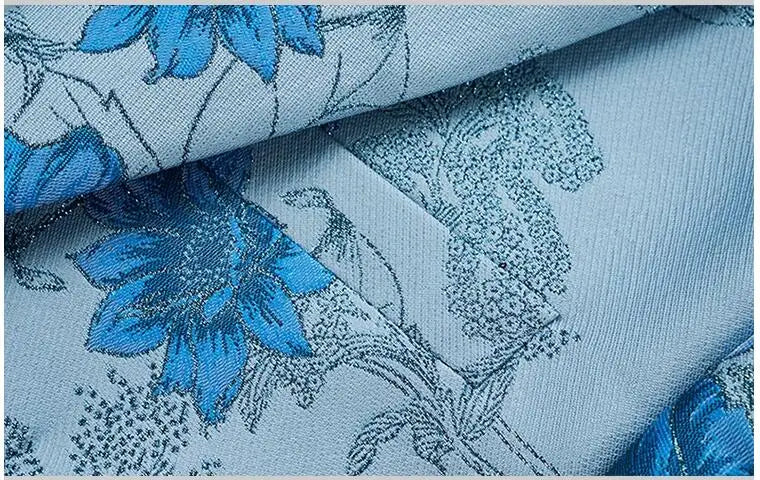 (Jacket + Trousers) Fashion Men Jacquard Suits, High Quality Male Business Social Groom Wedding Party Flower Dress Set