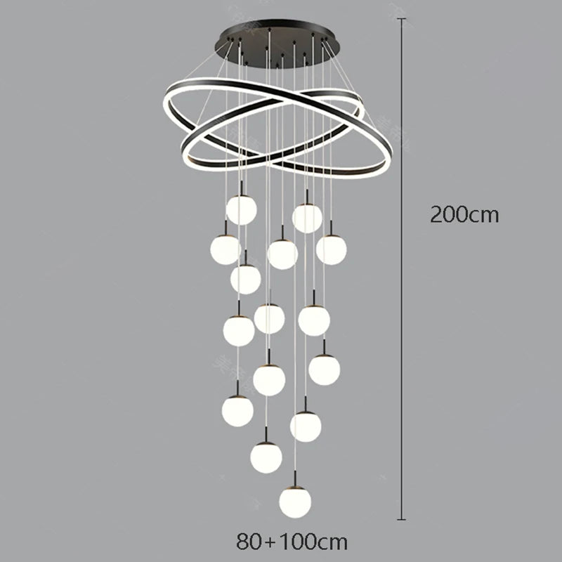 Home decoration - Hall chandelier, Dining room chandelier - Staircase chandelier, Indoor lighting equipment, Ceiling lights, Ele