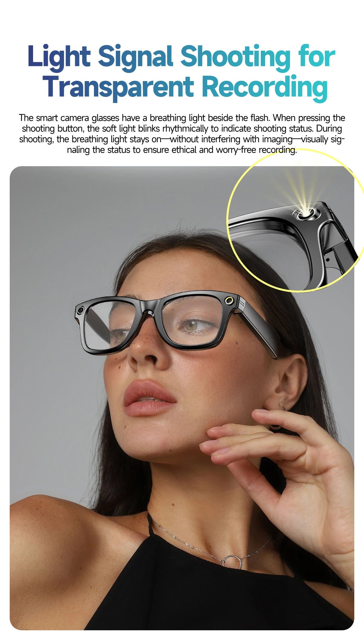 Tavyu Smart Glasses HD 8K Photochromic Lens Bluetooth Call WIFI Transmission Music Translate Video Recording Camera Glasses Men