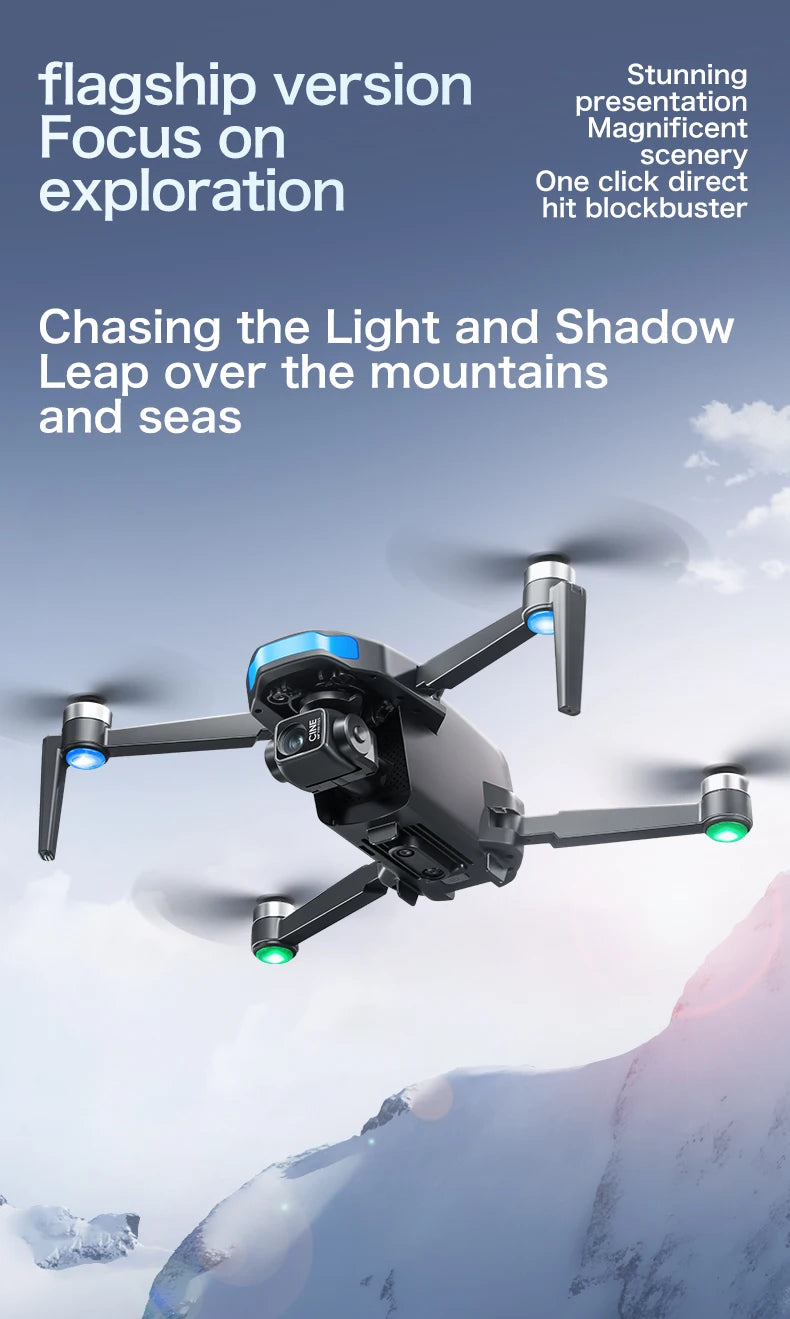 Original S-X1 Drone 4K Aerial Photography Wide Angle Dual Camera WIFI FPV Professional With Brushless RC Foldable Quadcopter Toy