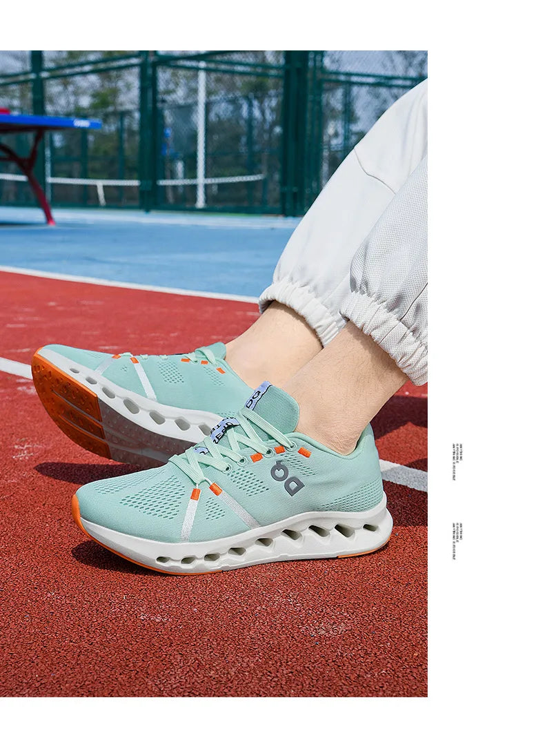Men Casual Sports Running Shoes Marathon Air Cushion Breathable Lightweight Men Comfortable Athletic Nonskid Sneakers Outdoor