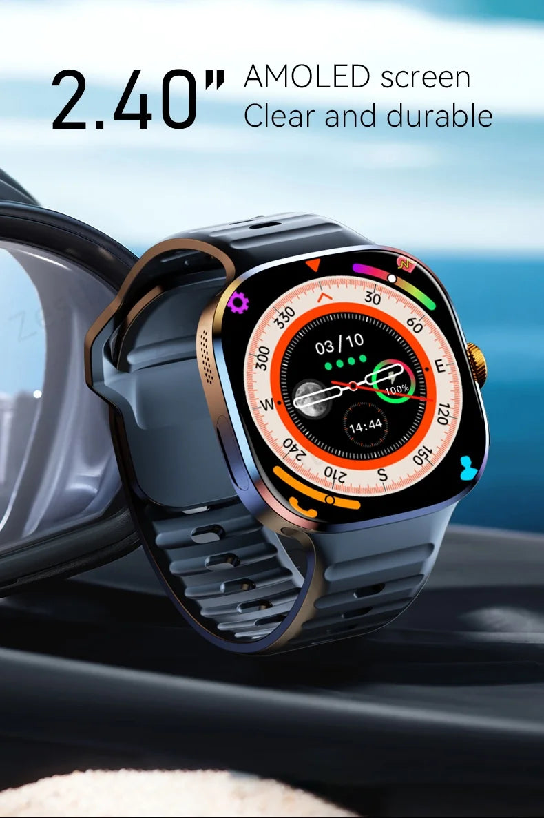 Original M99 Smartwatch 2.4 inch Amoled Screen insert 4G/5G Sim Card GPS WIFI 190° Rotating Camera Game Android 10.0 Smart Watch