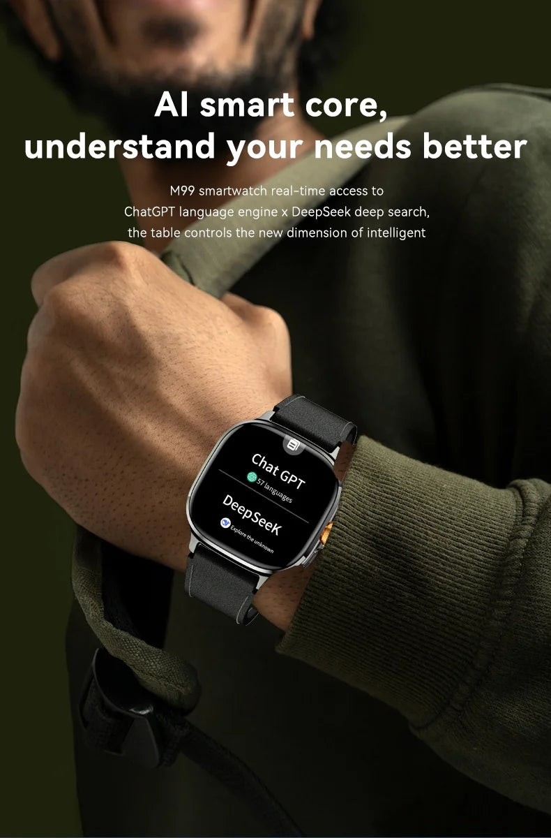 Original M99 Smartwatch 2.4 inch Amoled Screen insert 4G/5G Sim Card GPS WIFI 190° Rotating Camera Game Android 10.0 Smart Watch