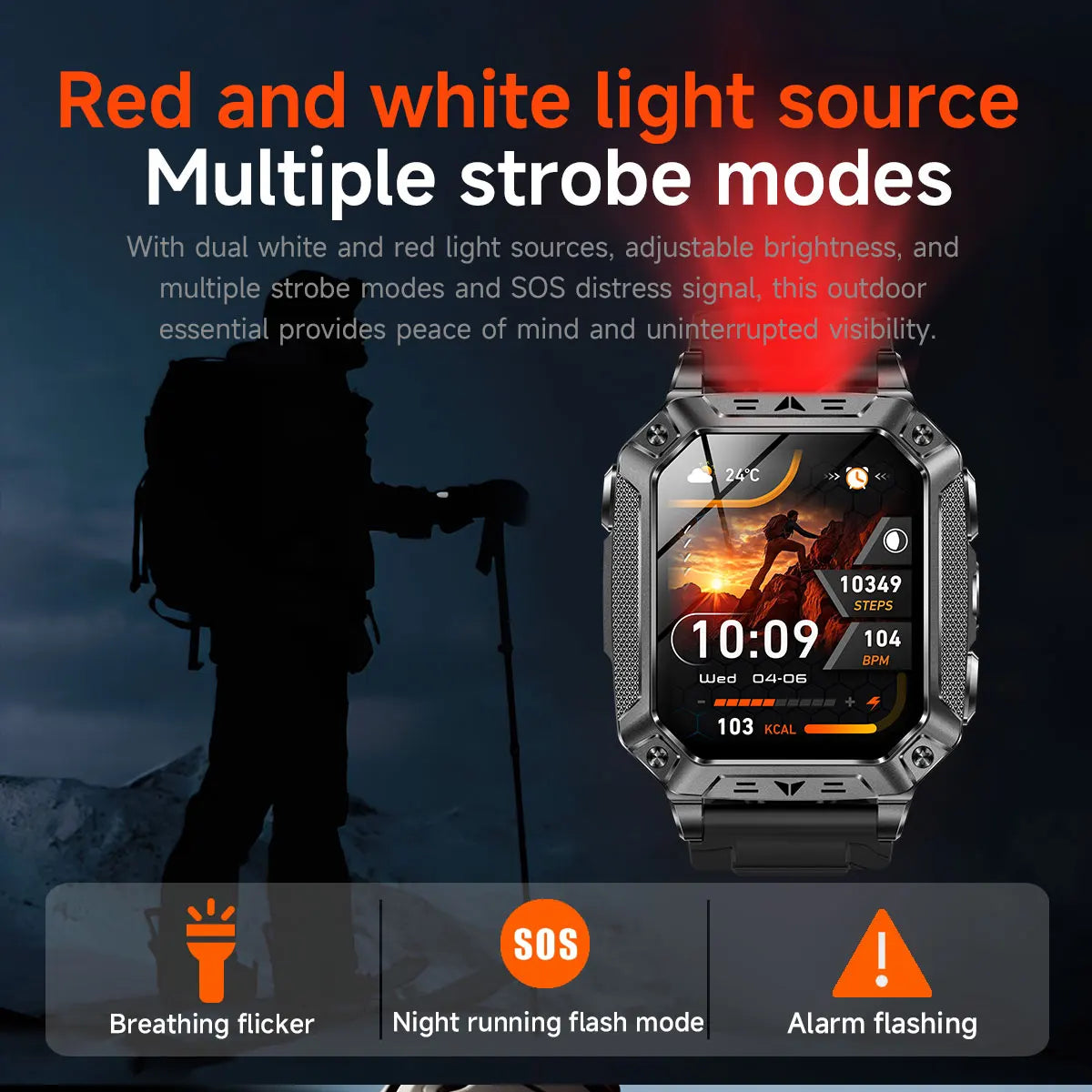 2026 HOT New 1400mAh Large Battery Smart Watch Military Quality 10ATM Waterproof Tactics 100+Sport Bluetooth call SmartWatch Men