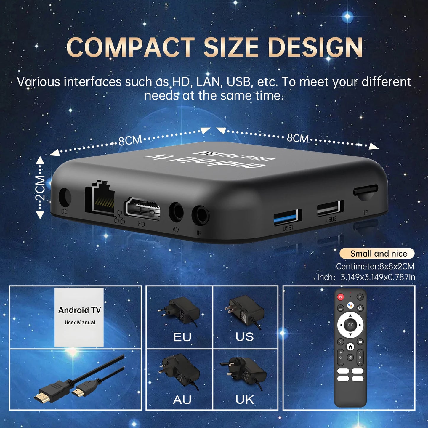 Smart TV Box 2026 Android 16 Q18 RK3518 Dual Wifi 5G Wifi6 Google Assistant 8K Video BT6.0 Netflix 8GB 128GB 256GB Media Player