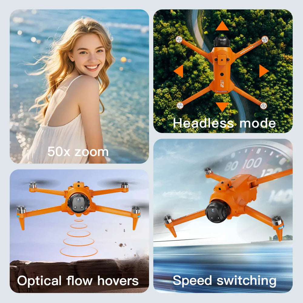AE20 Drone Remote Control Brushless Motor Screen Lifting Obstacle Avoidance GPS Intelligent Positioning Remote Control Aircraft