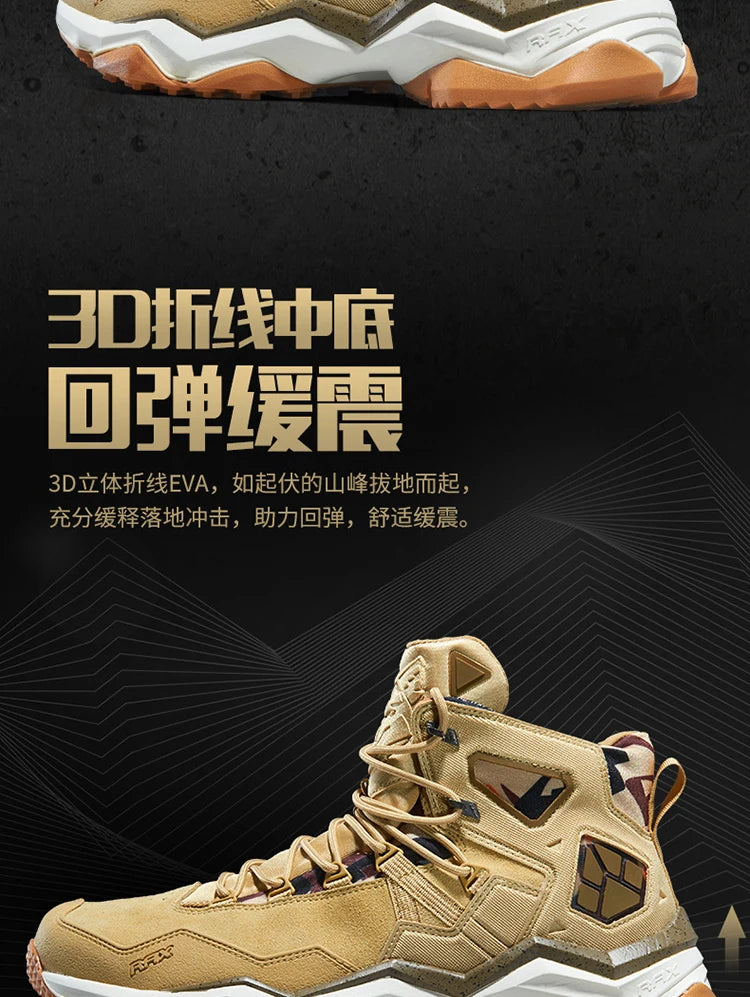 RAX Men Hiking Shoes Mid-top Waterproof Outdoor Sneaker Men Leather Trekking Boots Trail Camping Climbing Hunting Sneakers Women