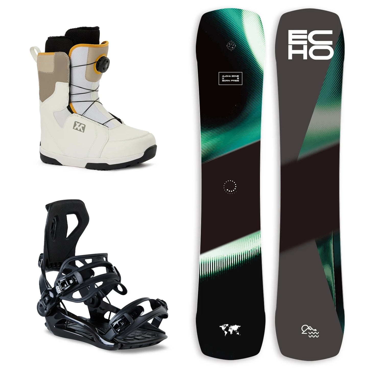 Full Set Snowboard with Bindings and Boots
