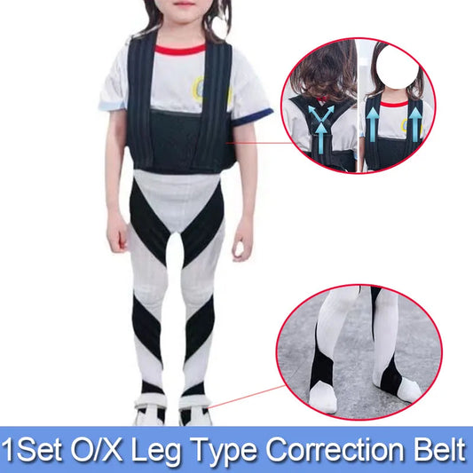 1Set Children's Leg Corrector-XO Type Correction Belt-Adjustable Leg Foot Internal Rotation External Rotation Correction Belts