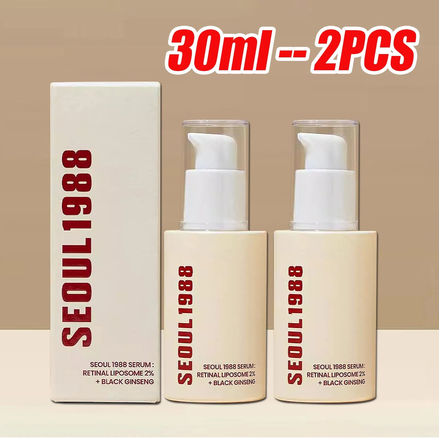 1/2PCS Korean SEOUL 1988 Retinol Face Serum Fade Fine Wrinkle Moisturizing Whitening Remove Spots Shrink Pores Beauty Skin Care