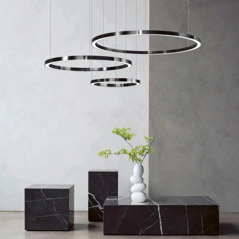 Modern home decor ring led lights pendant light lamps for living room Chandeliers for dining room hanging light indoor lighting