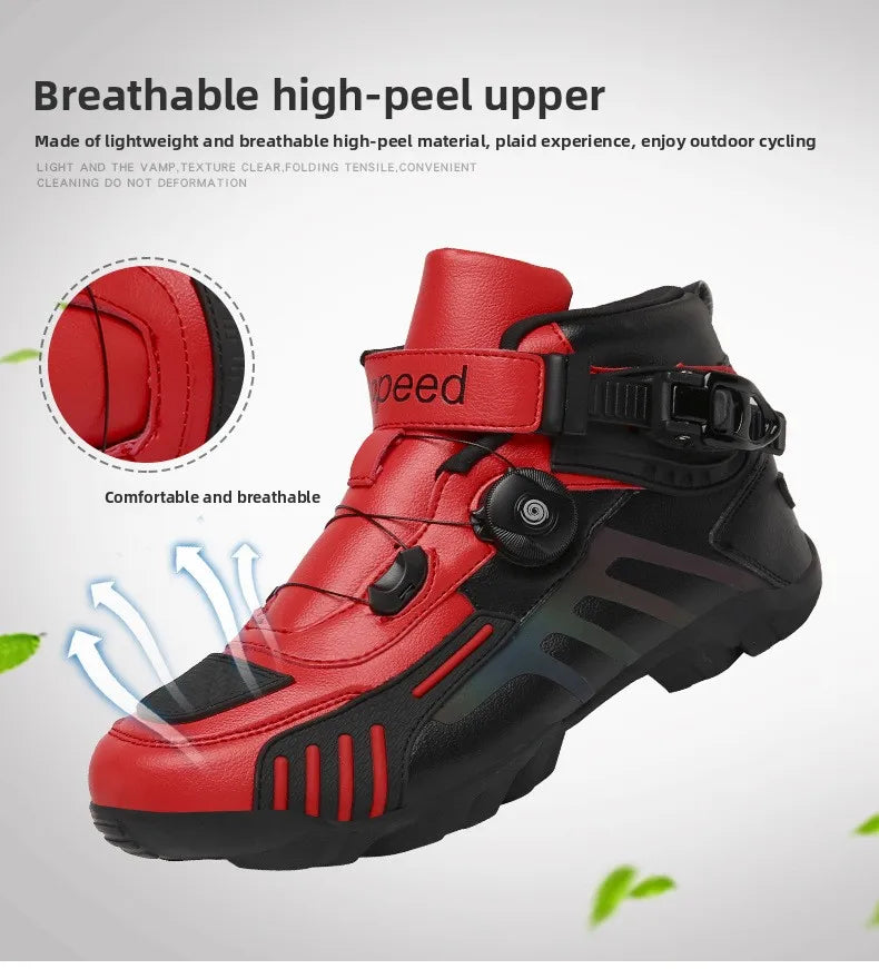 Motorcycle Boots Men Motocross Safety Protection Shoes Accessories Off-Road Racing Waterproof Anti Slip Short Boot motorcycles