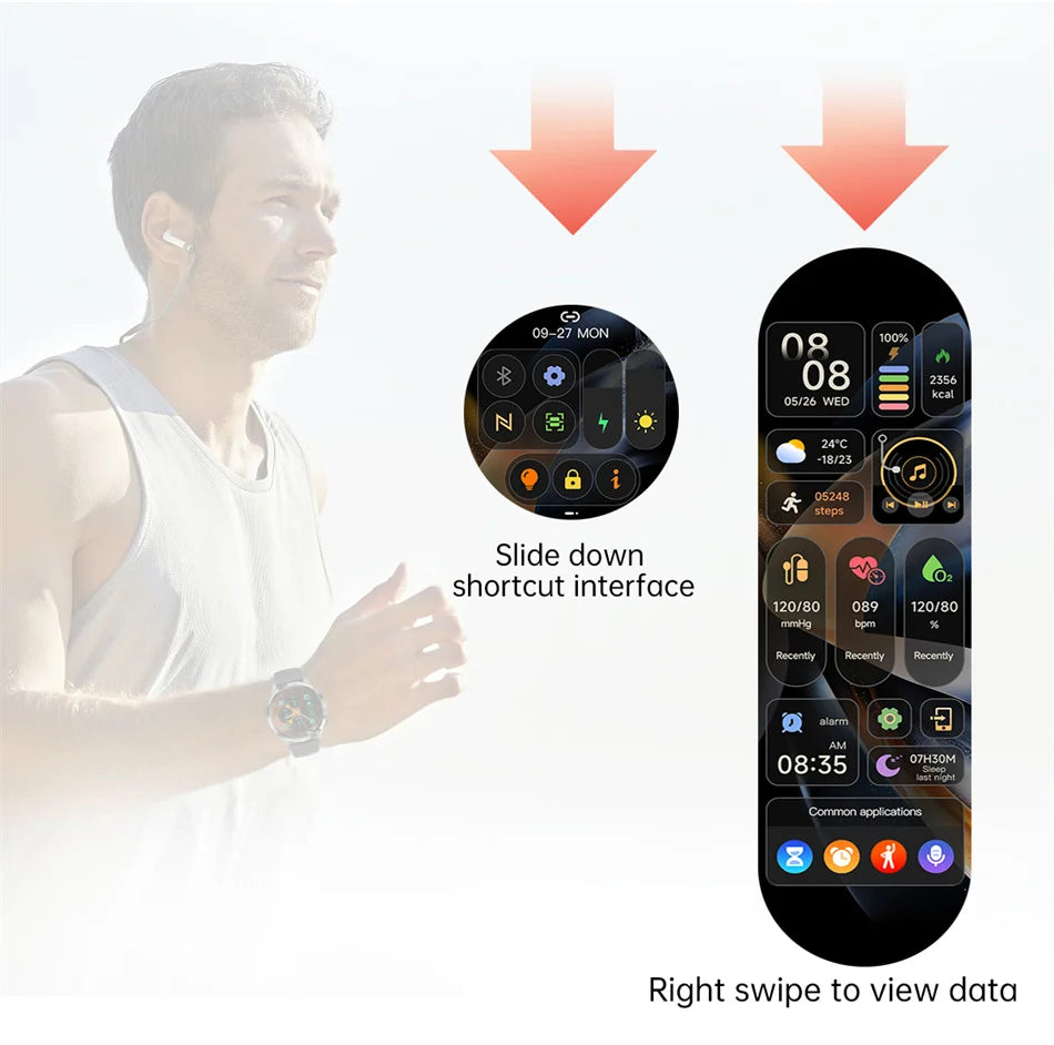 Smart Watch 5 Pro GPS NFC Smartwatch Men 360*360 AMOLED Screen Heart Rate Monitor Bluetooth Call IP67 Waterproof Men Smartwatch