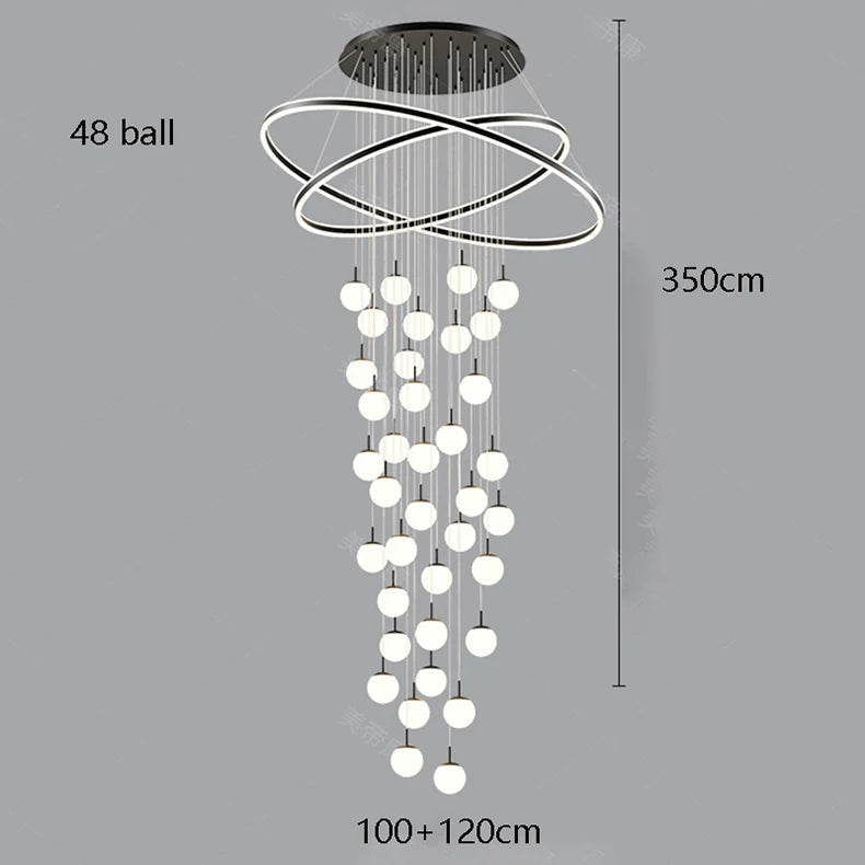 Home decoration - Hall chandelier, Dining room chandelier - Staircase chandelier, Indoor lighting equipment, Ceiling lights, Ele